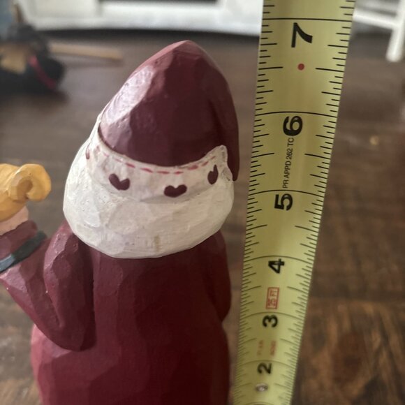 Midwest of Cannon Falls Folk Art Eddie Walker 6.5” tall wooden Tabby Cats Candle - Picture 5 of 6